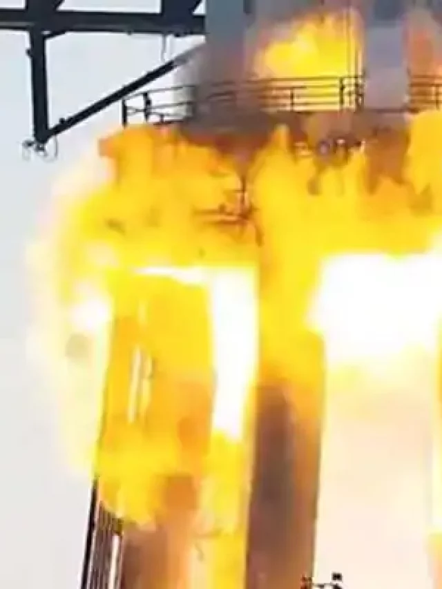 Rocket Booster Bursts Into Flames At SpaceX Plant During Test Run